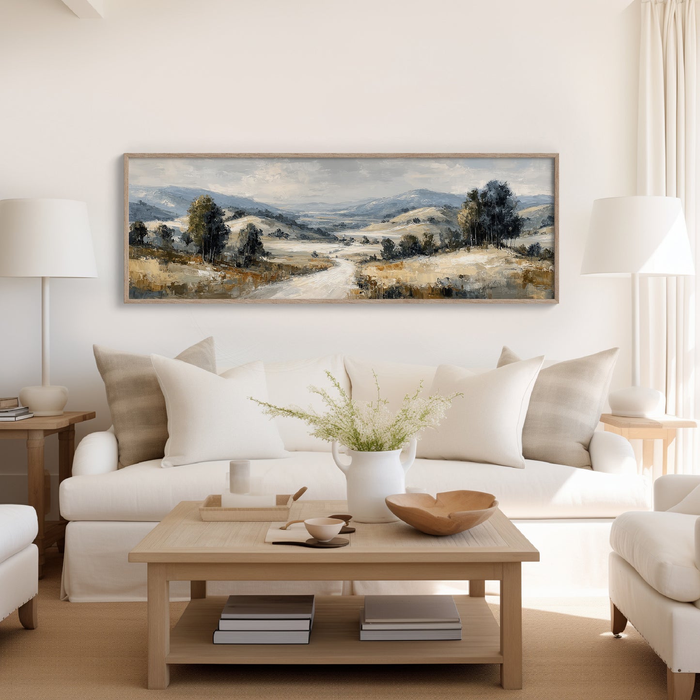 Soft Countryside Valley Landscape