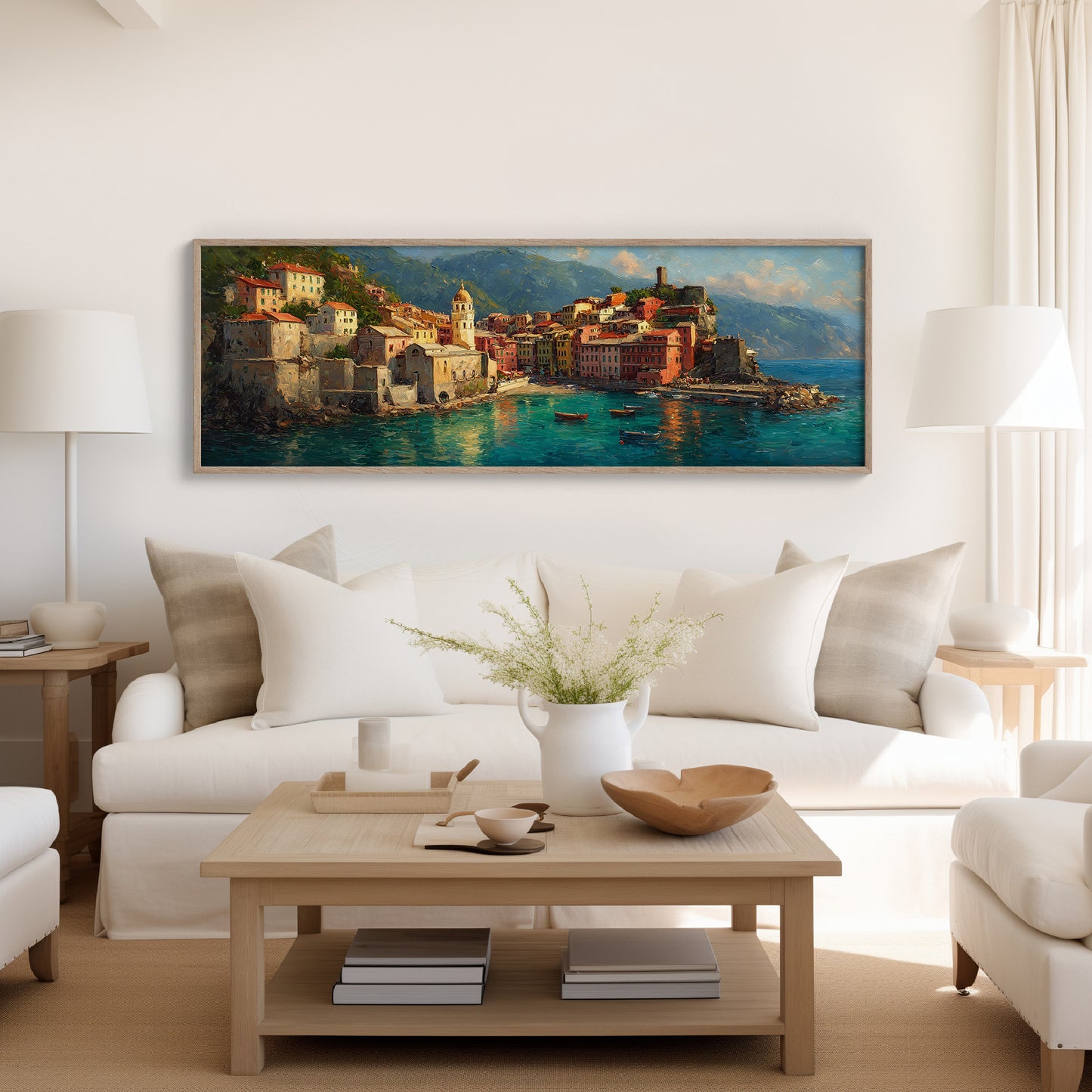 Sunlit Harbor of the Italian Coast