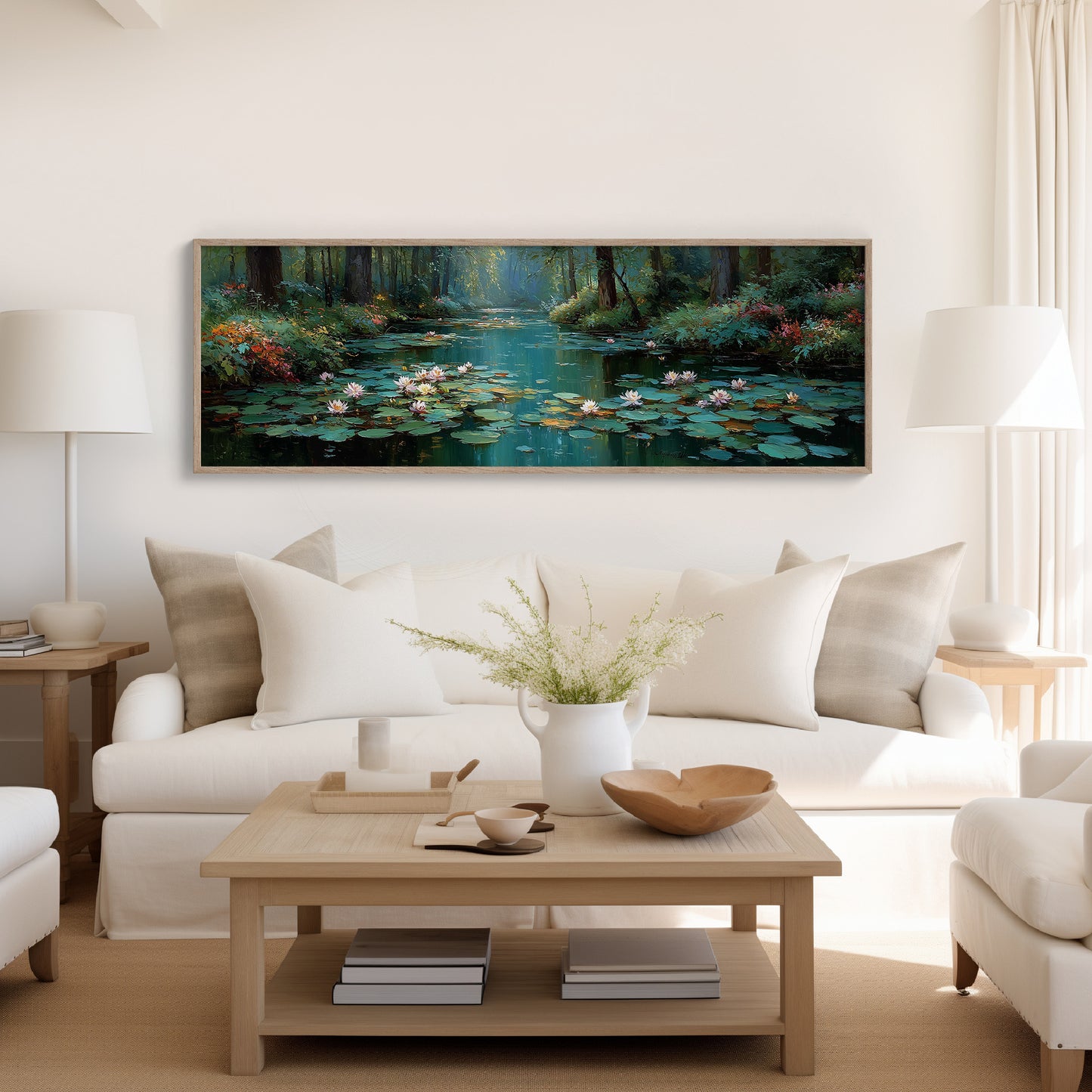 Water Lilies In Forest Stillness