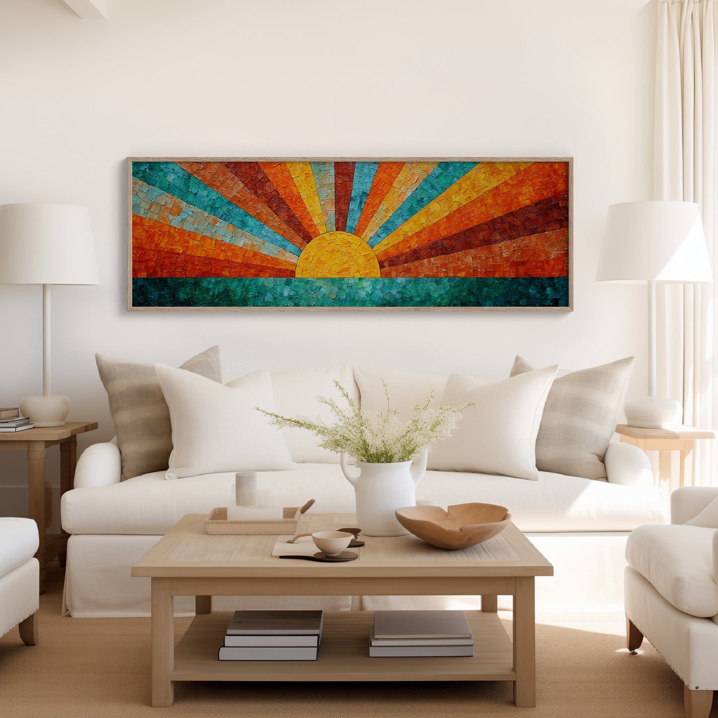 Sunburst Over Turquoise Waters