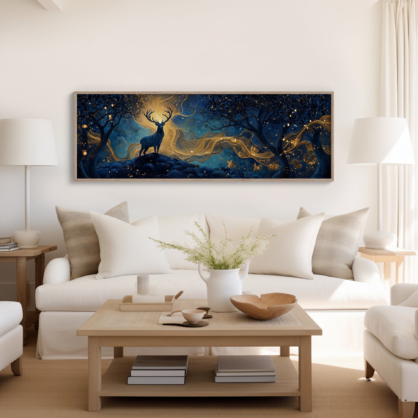 Stag Beneath the Golden Night
