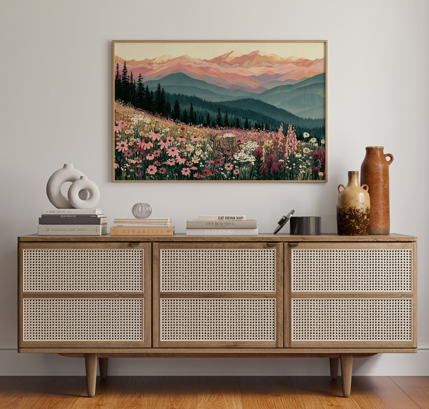 Coneflower Meadow Sunset