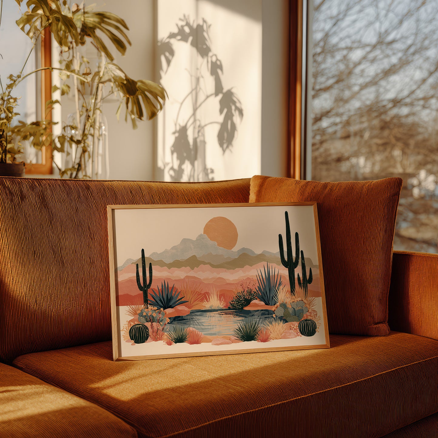 Desert Oasis at Golden Hour