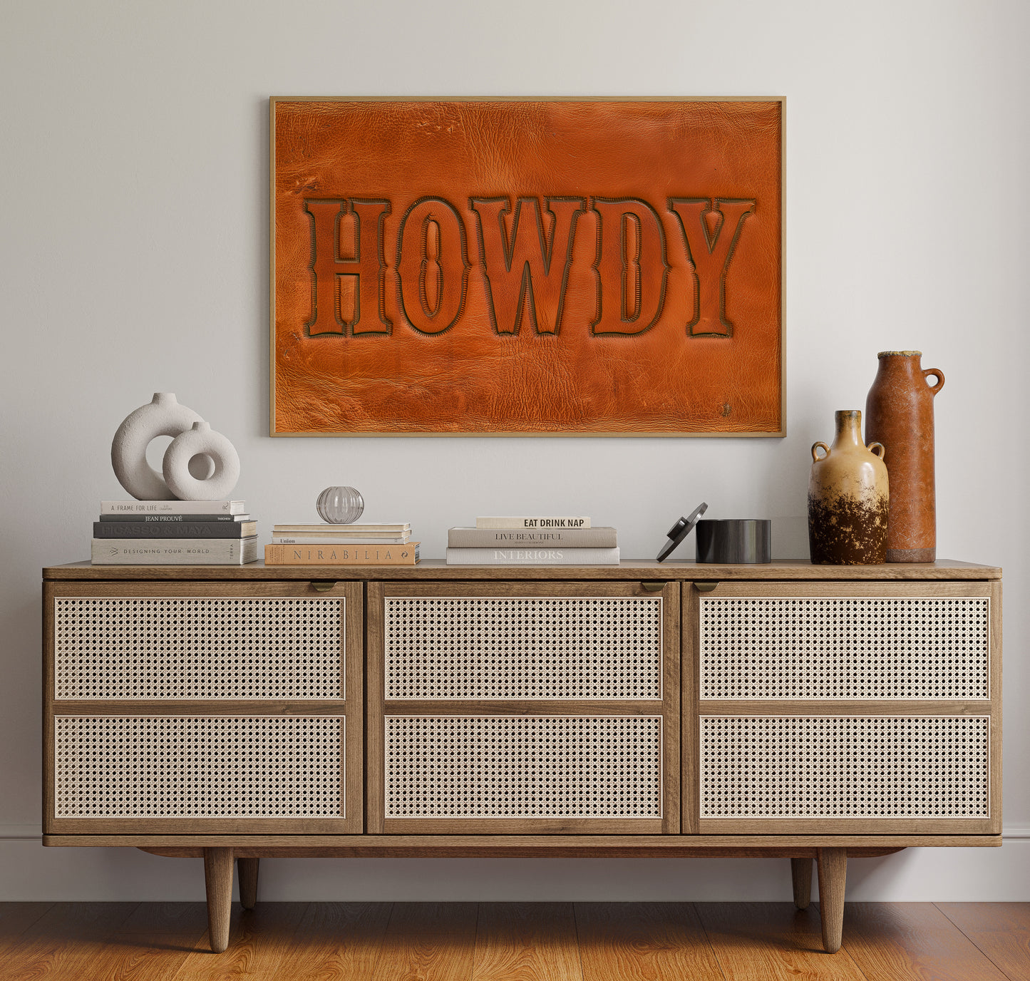 Howdy, Tooled In Leather