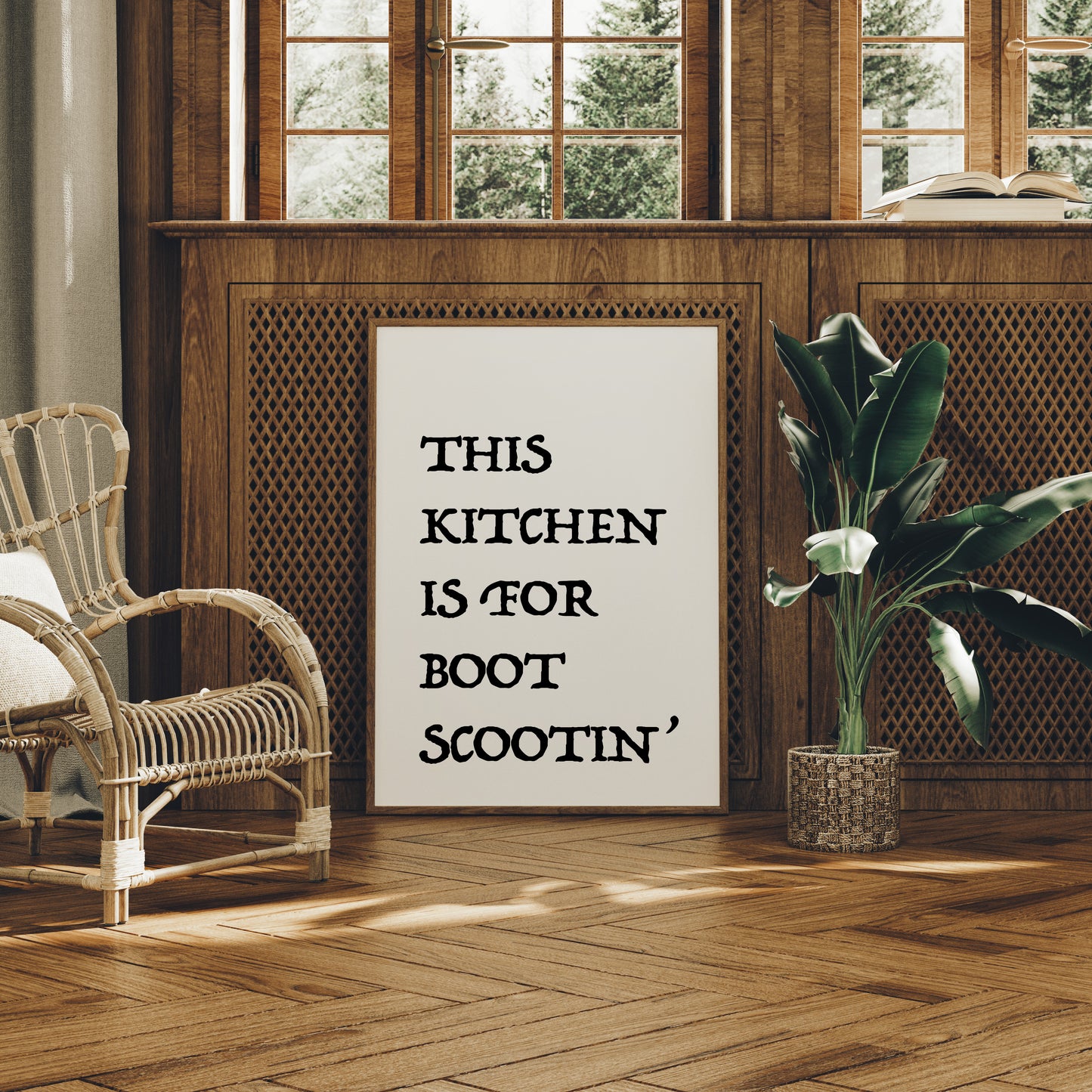 This Kitchen Is for Boot Scootin