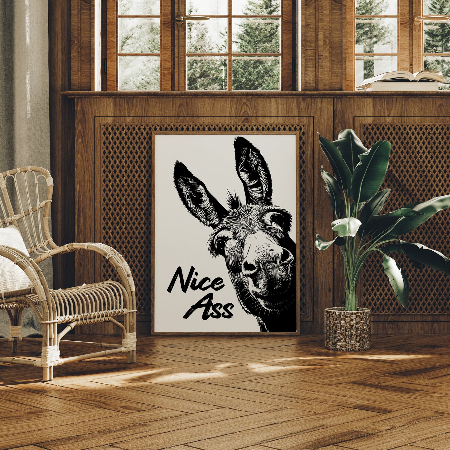 Nice Ass Donkey Humor Print