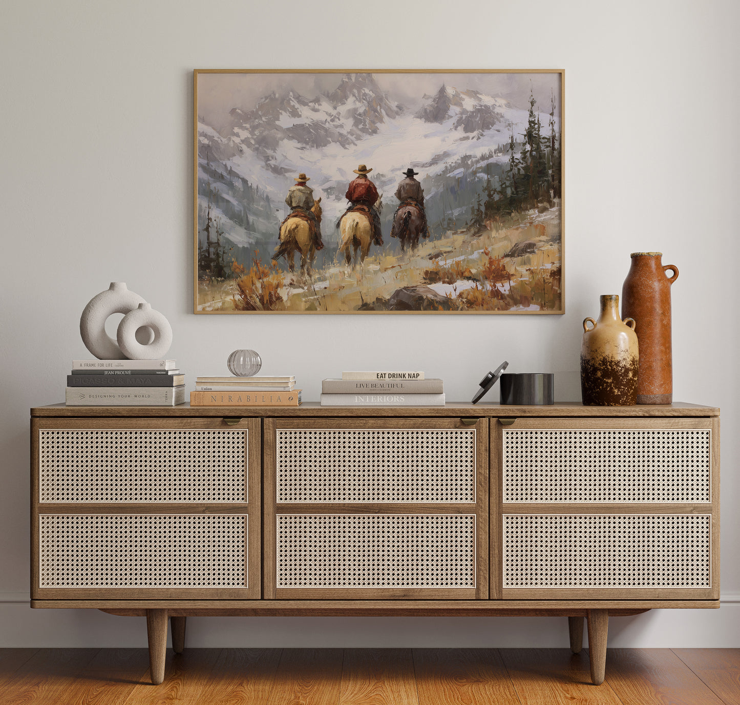 Three Riders Before the Snow