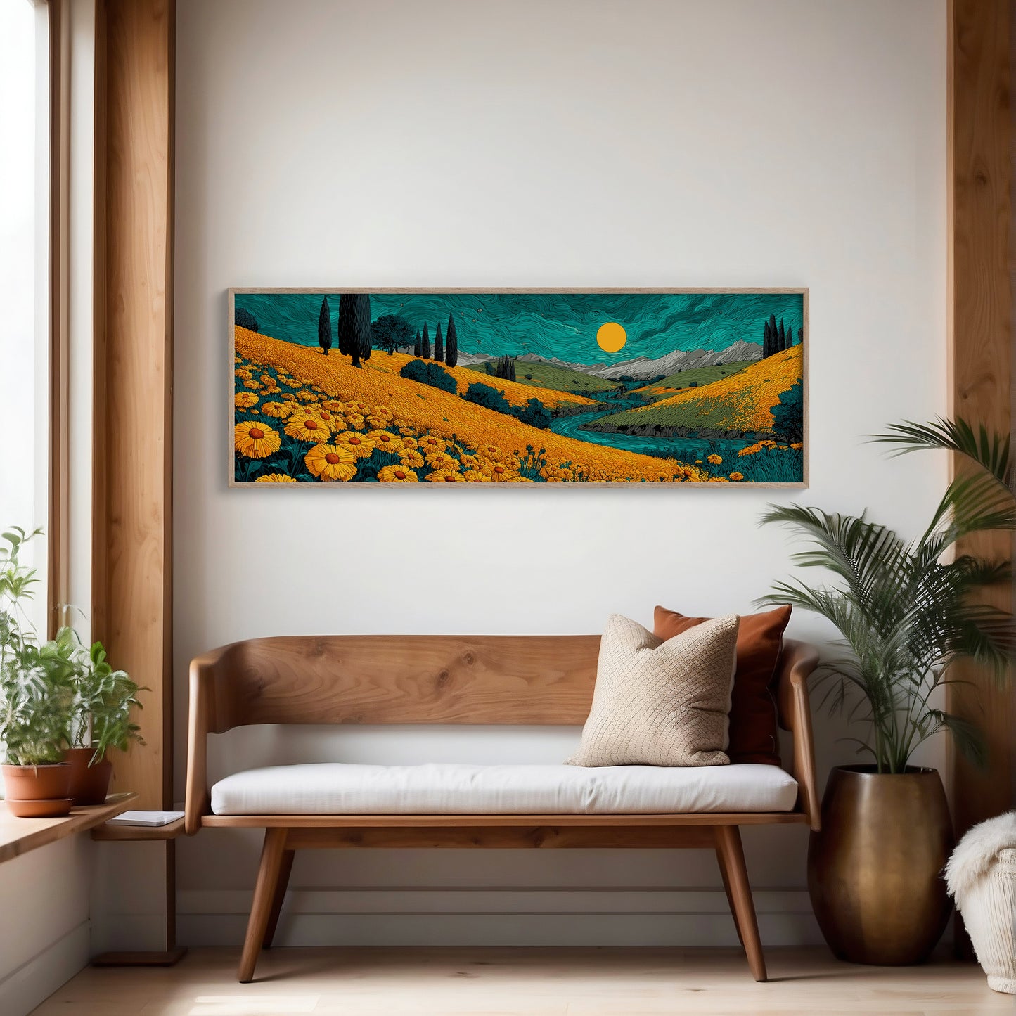 Fields Of Gold Under Teal Skies