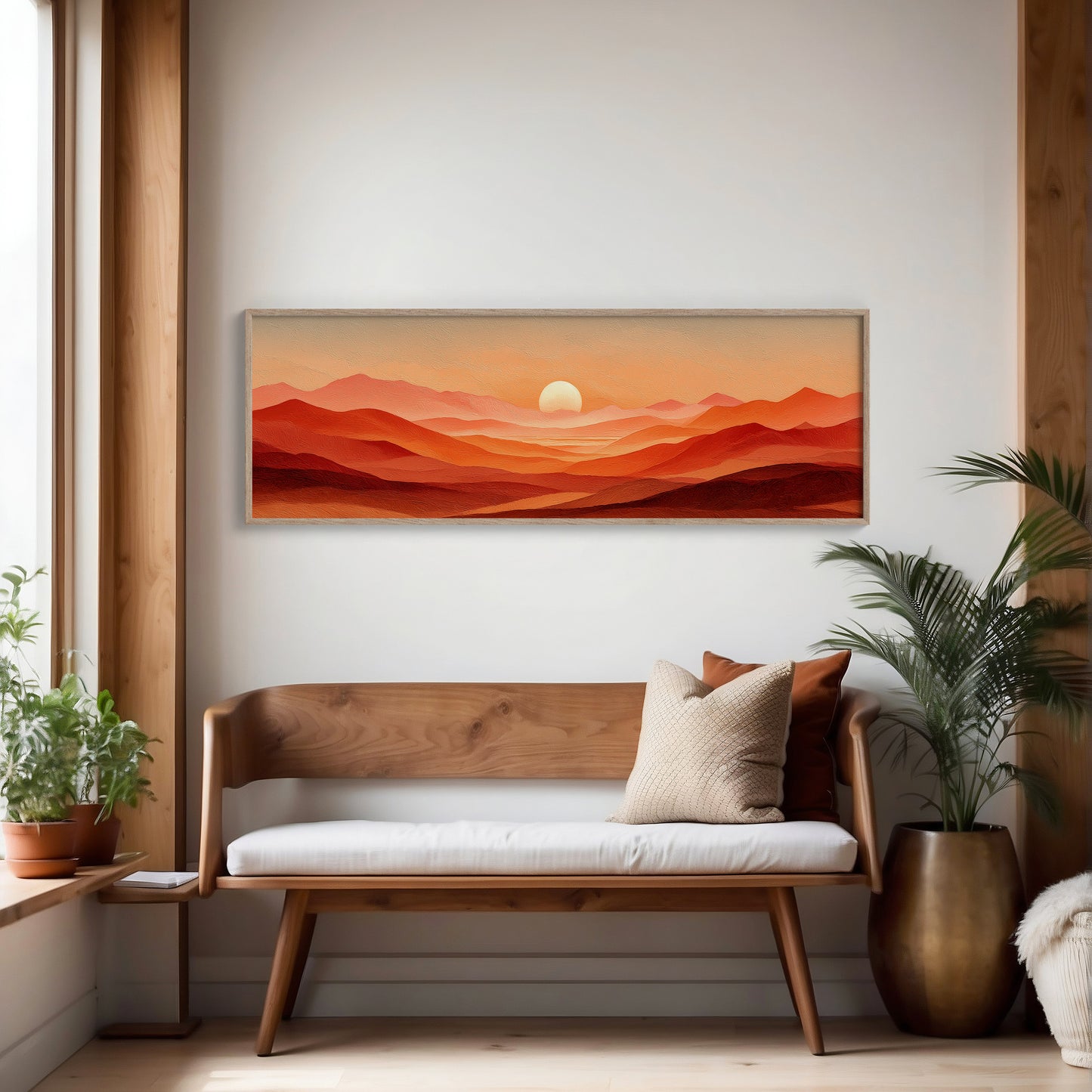 Sunset Waves of Amber Hills