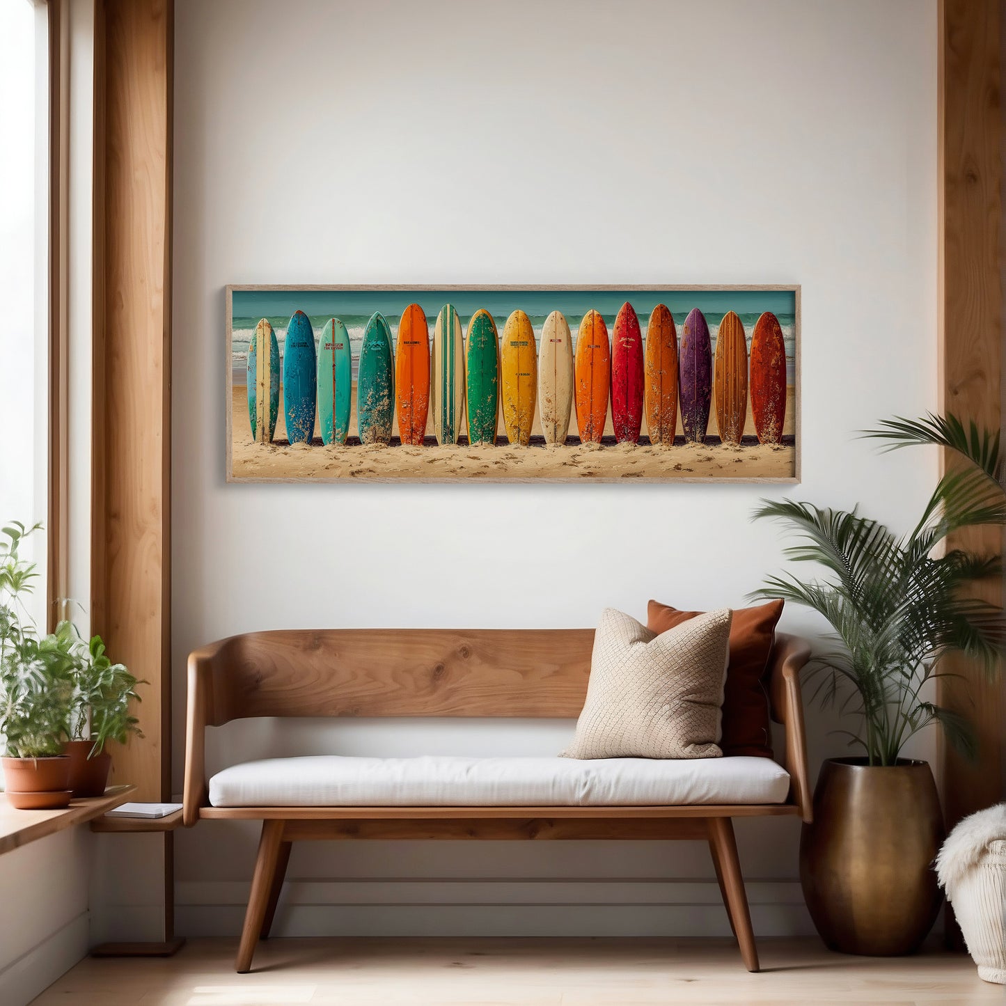 Vintage Surfboard Rainbow