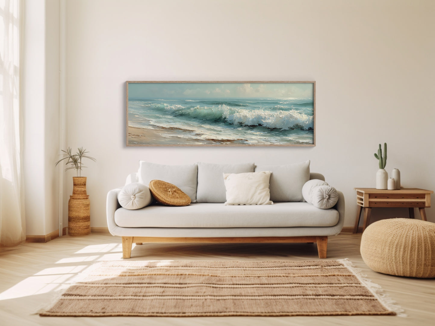 Rolling Waves on Quiet Shore