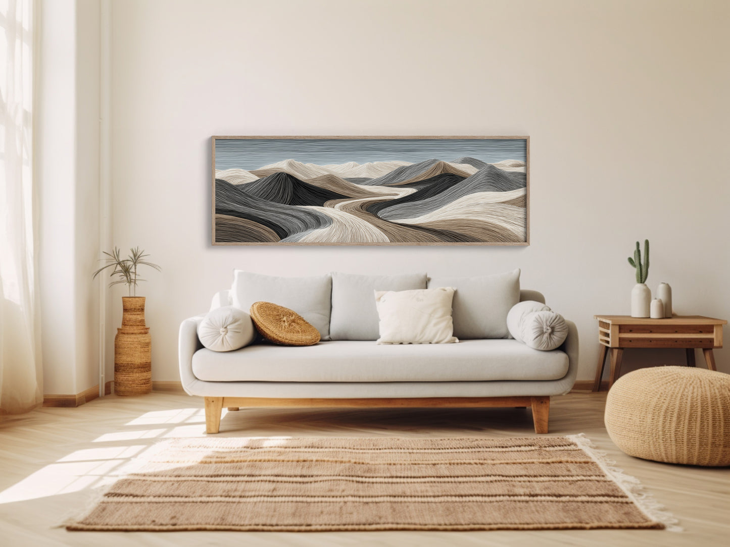 Flowing Sand Dune Abstract Landscape