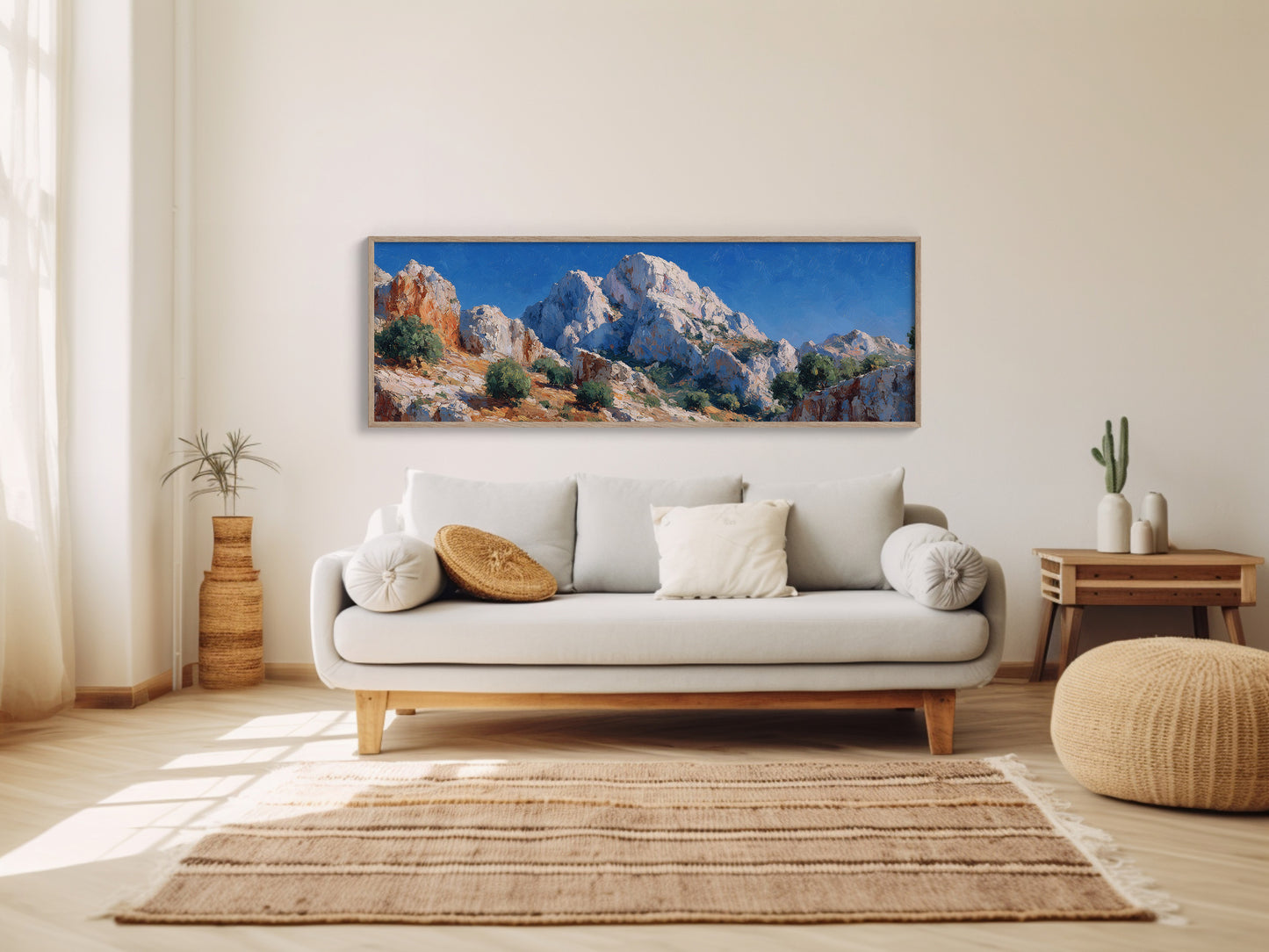 Sunlit Cliffs Beneath Endless Blue