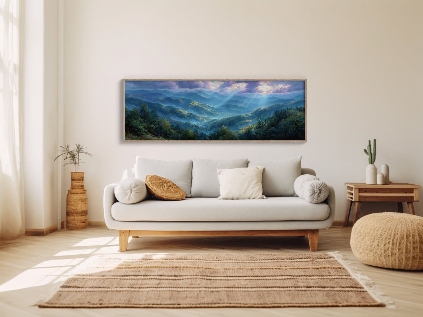 Blue Mountains Beneath Morning Light