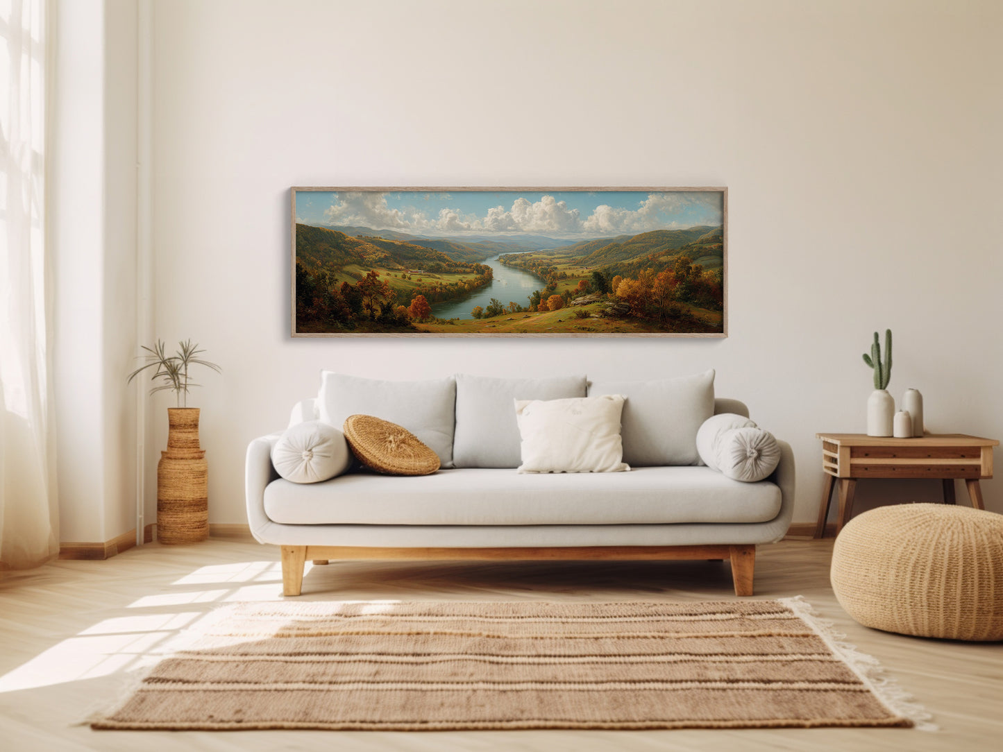 Autumn Valley Along The Riverbend