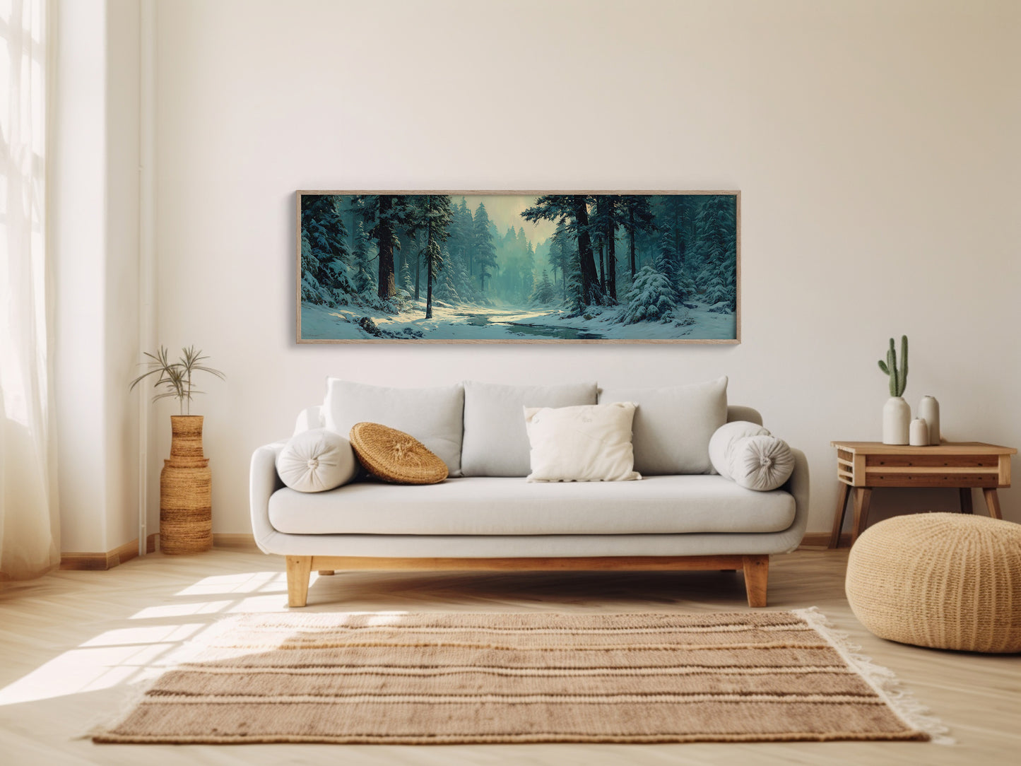 Snowy Forest Morning Light
