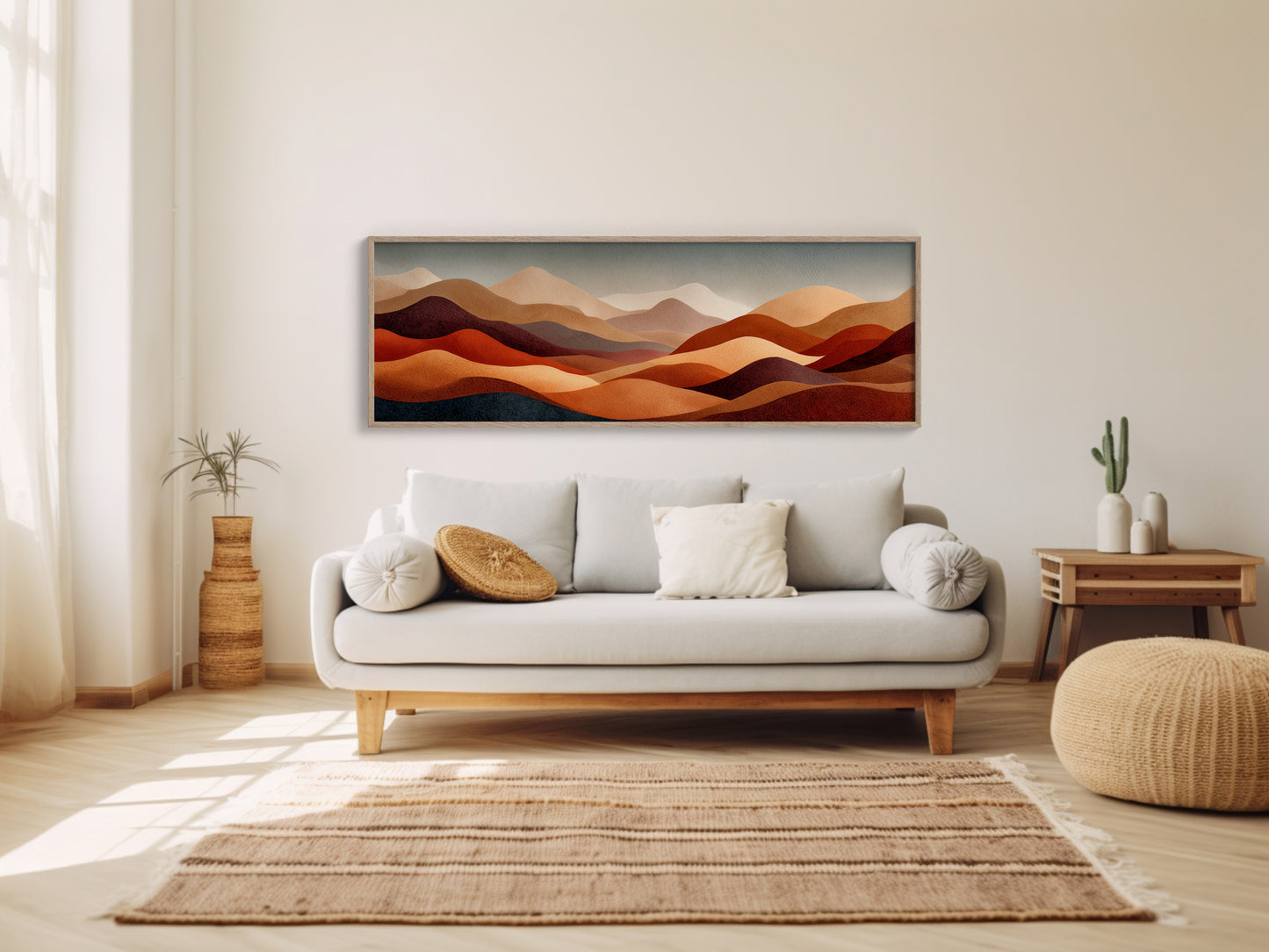 Desert Sunset Abstract Hills