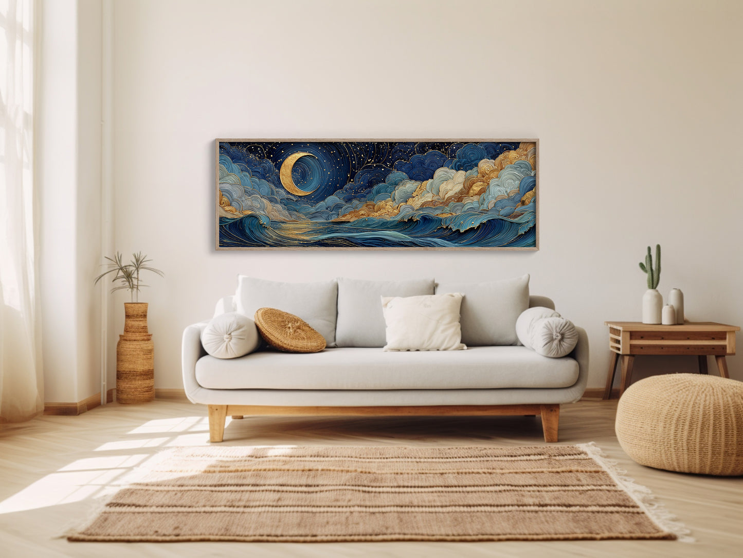 Celestial Moonlit Waves