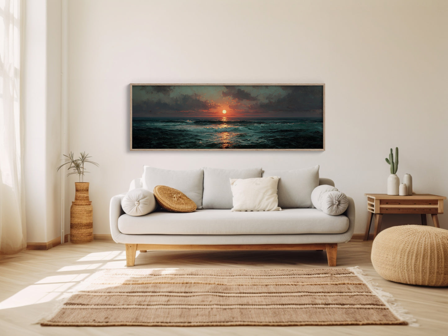 Crimson Ocean Sunset