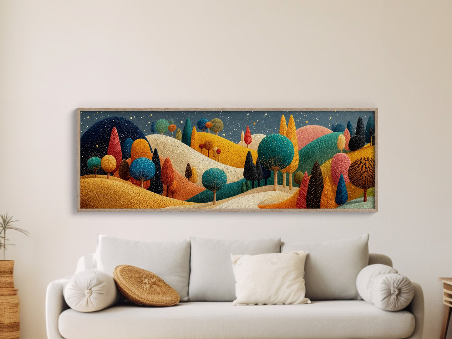 Whimsical Starlit Hills