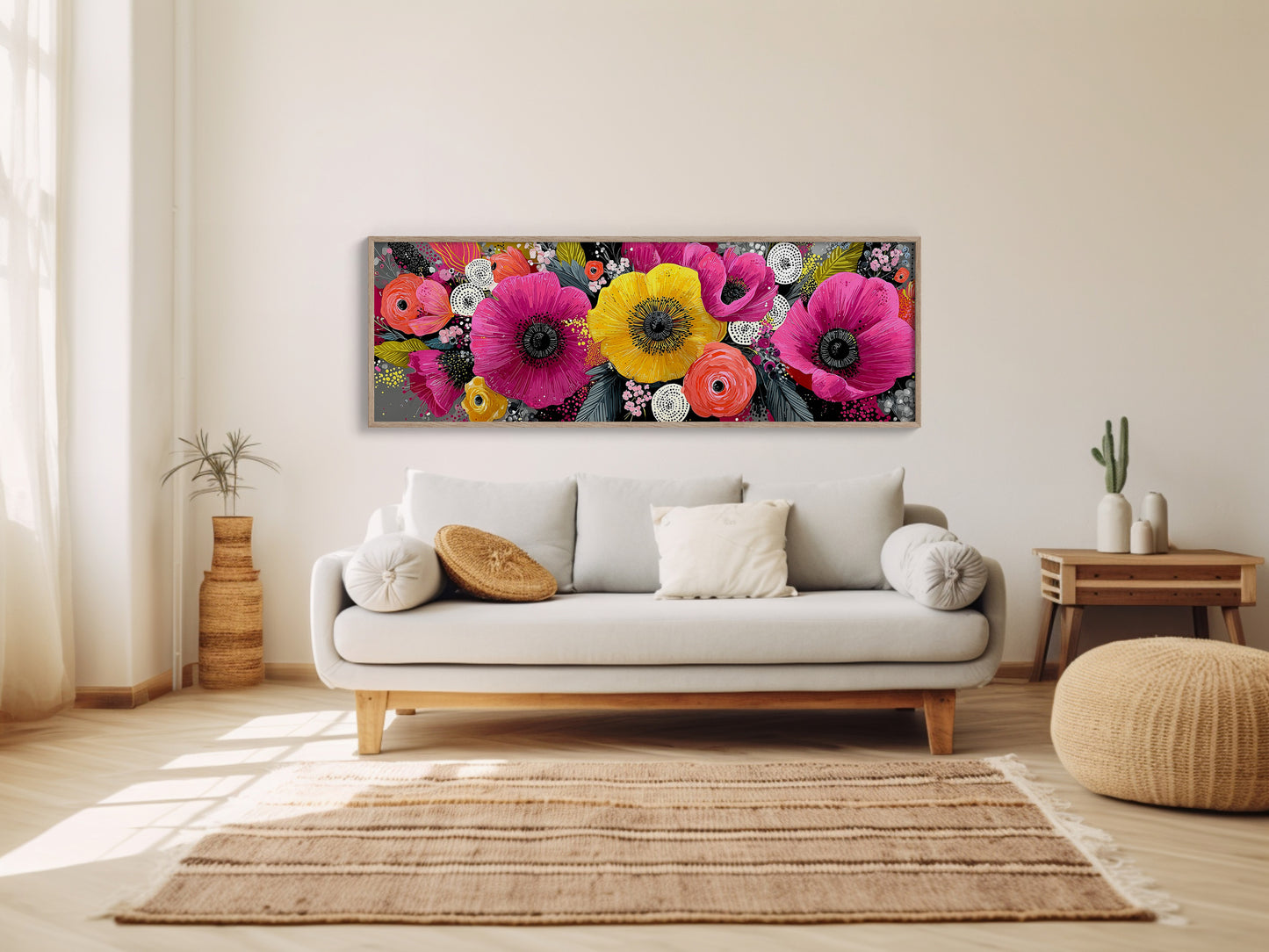 Vibrant Modern Floral Burst