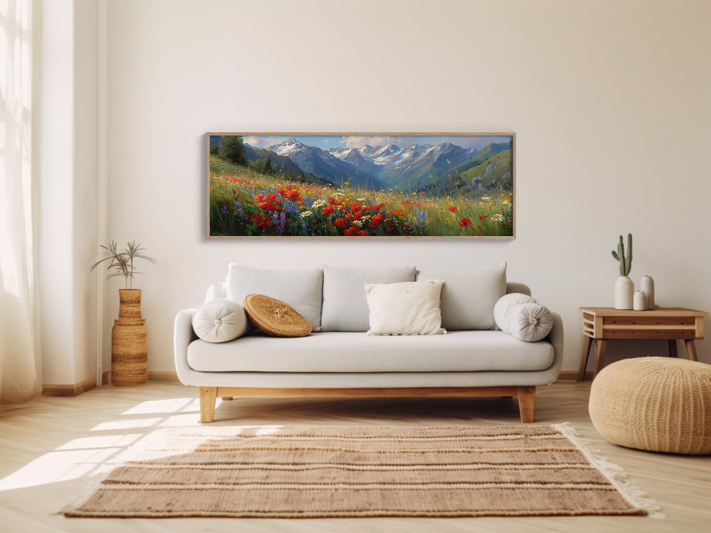Wildflowers Beneath the Peaks
