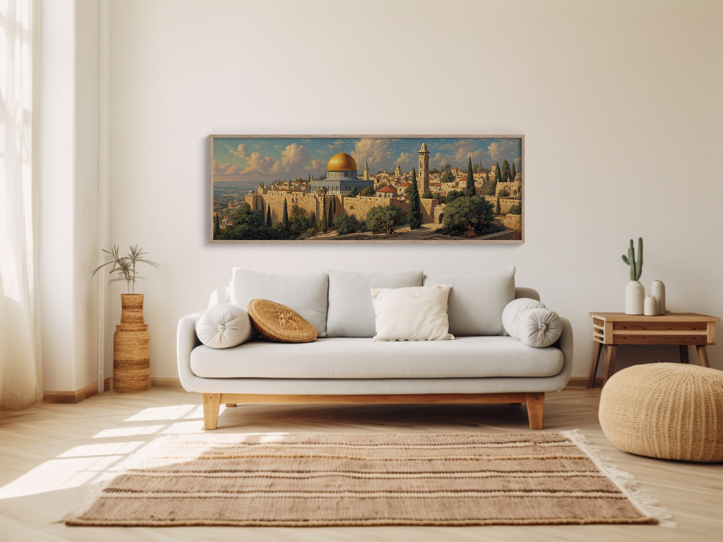 Golden Dome Above the Ancient Walls