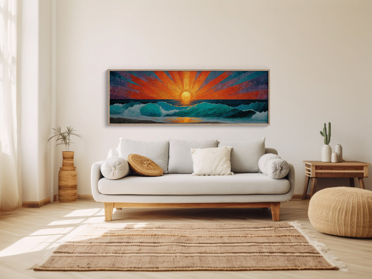 Sunrise Breaking Over Turquoise Waves