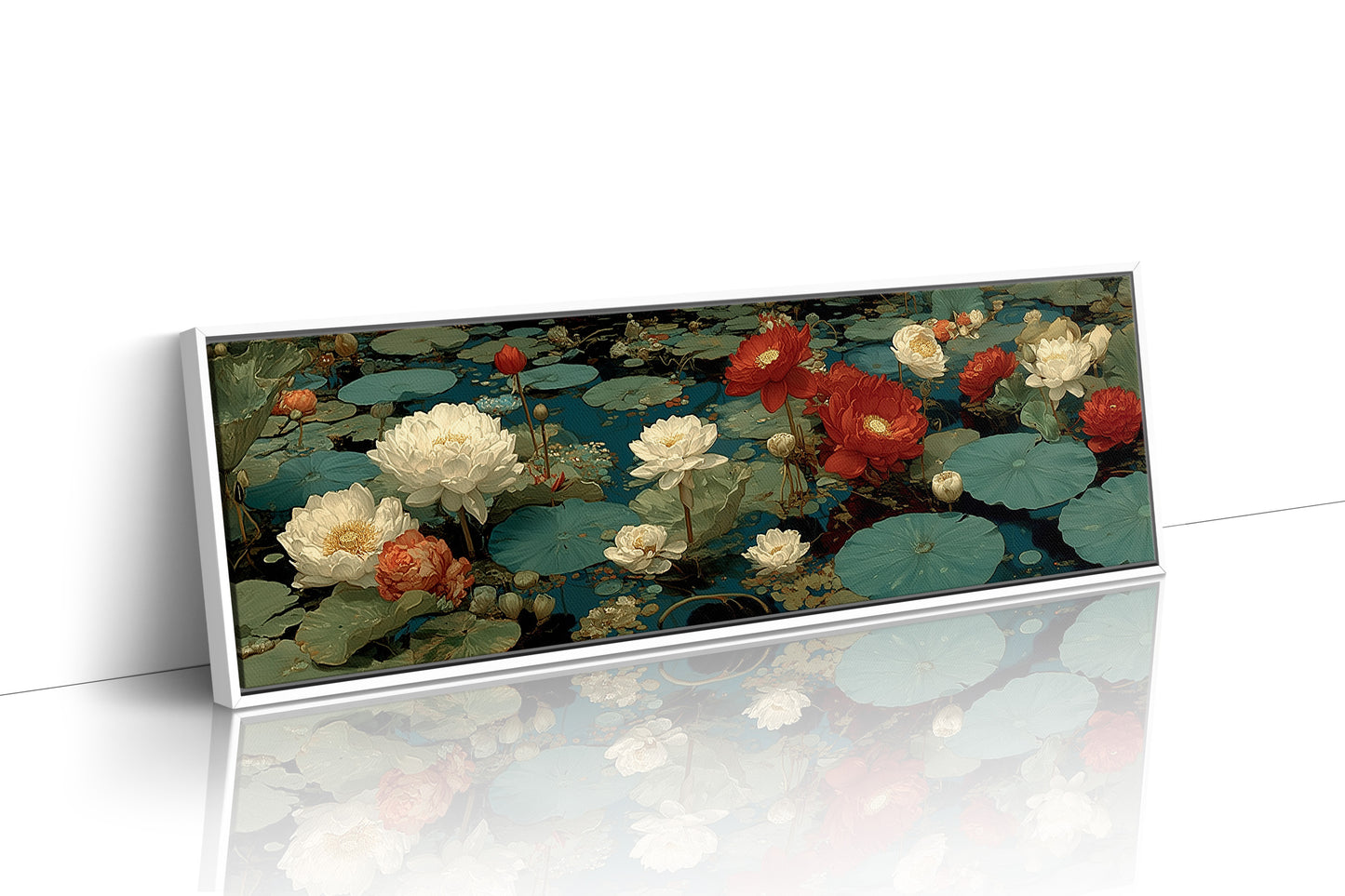 Lotus Garden in Deep Blue Waters