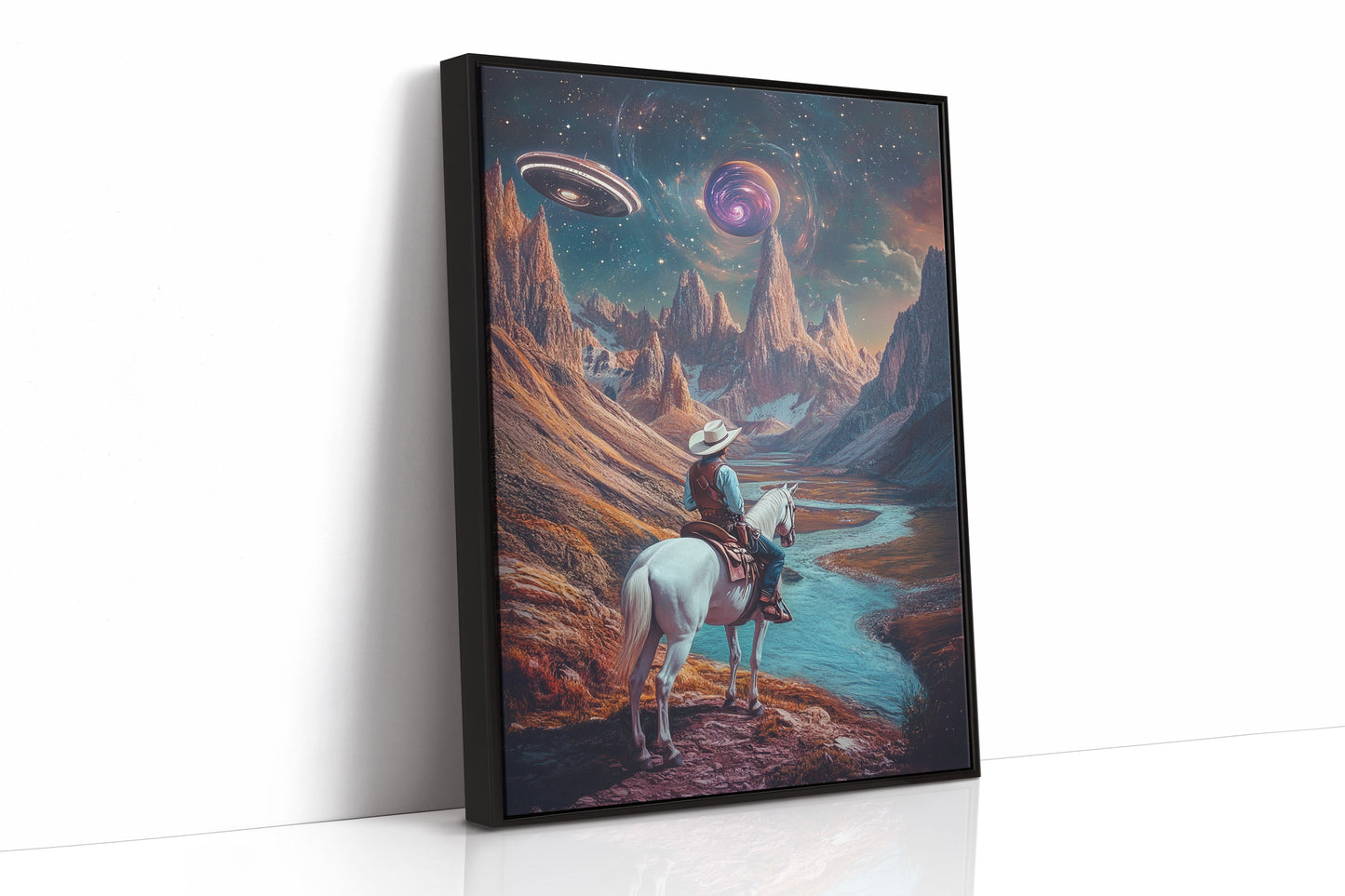 AL0008 - Black Framed Canvas image 1