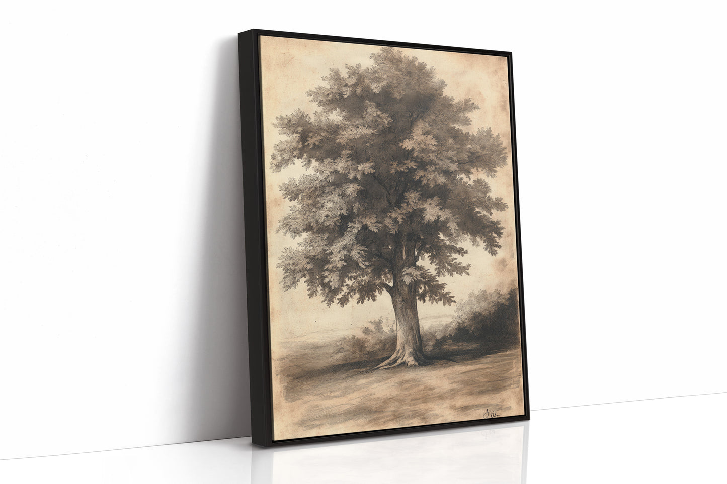 AL0053 - Premium Art Print - Black Framed Canvas image 1