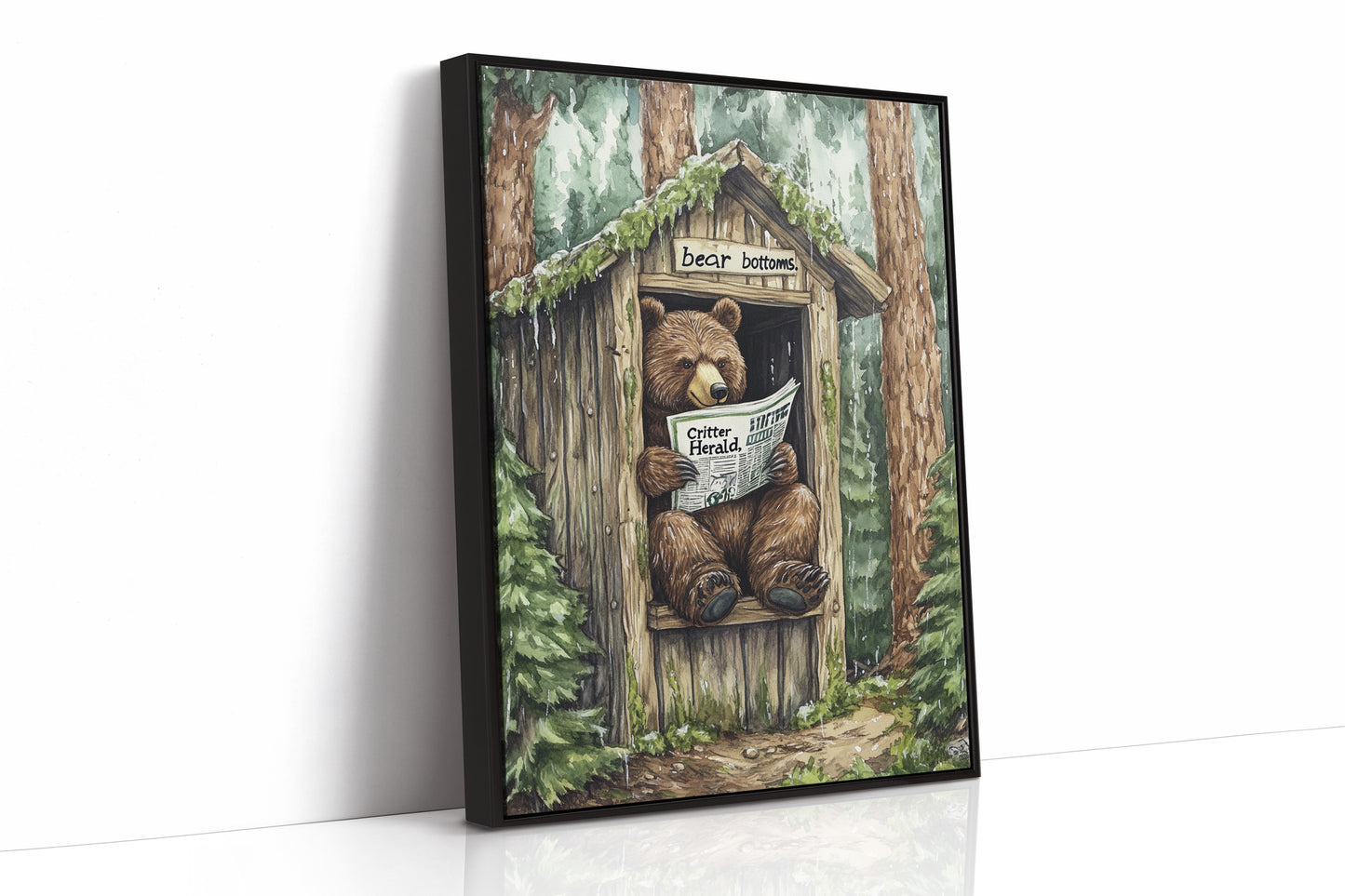 AL0064 - Premium Art Print - Black Framed Canvas image 1