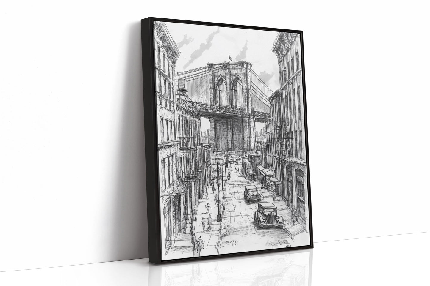 AL0087 - Premium Art Print - Black Framed Canvas image 1