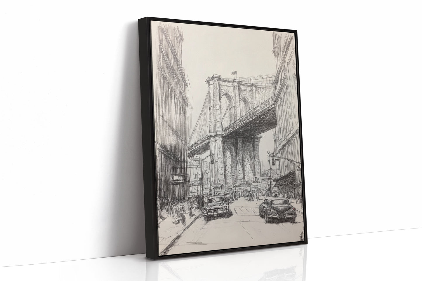 AL0088 - Premium Art Print - Black Framed Canvas image 1