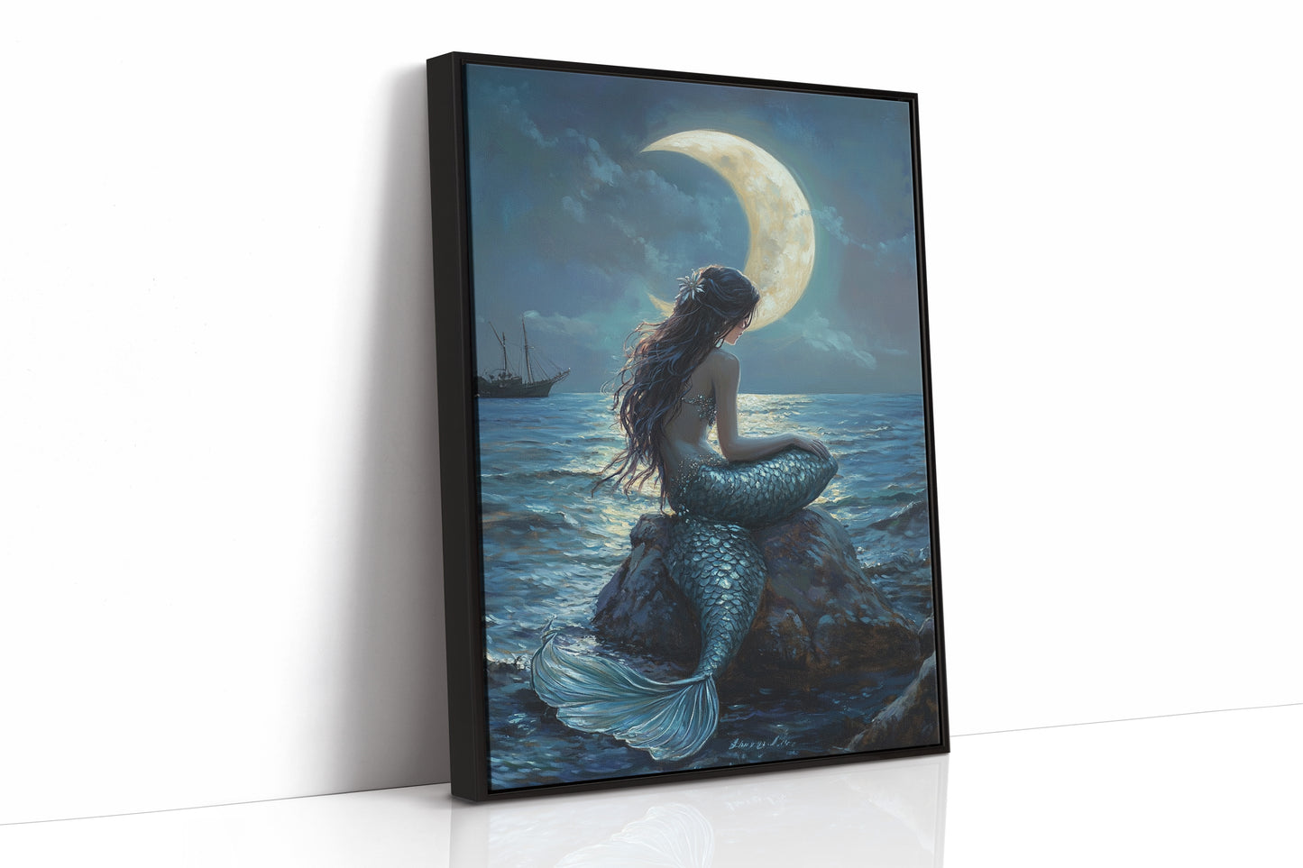 AL0104 - Premium Art Print - Black Framed Canvas image 1