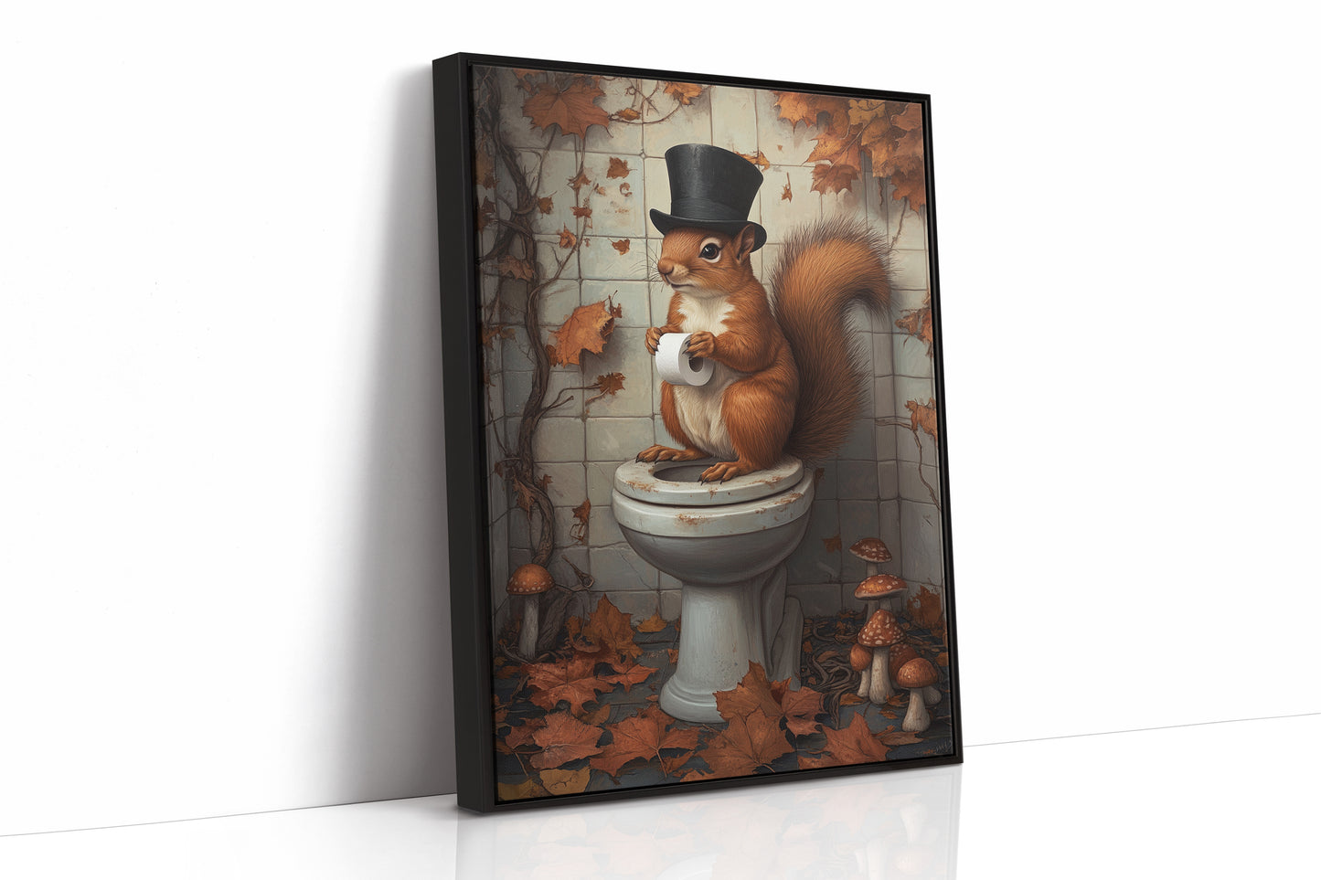 AL0119 - Premium Art Print - Black Framed Canvas image 1