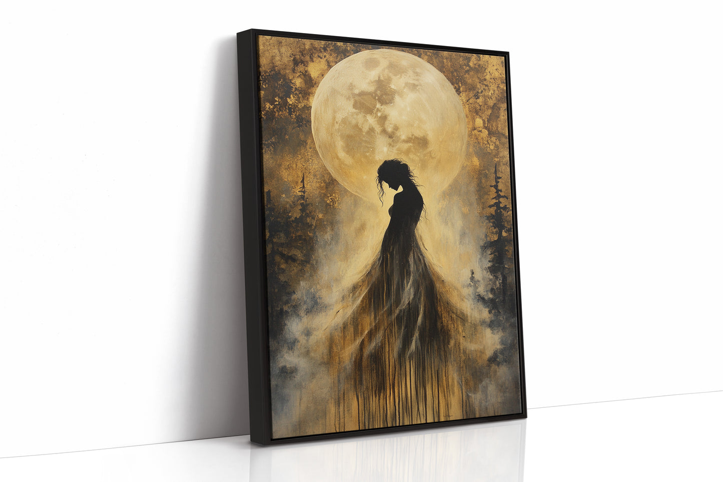 AL0124 - Premium Art Print - Black Framed Canvas image 1