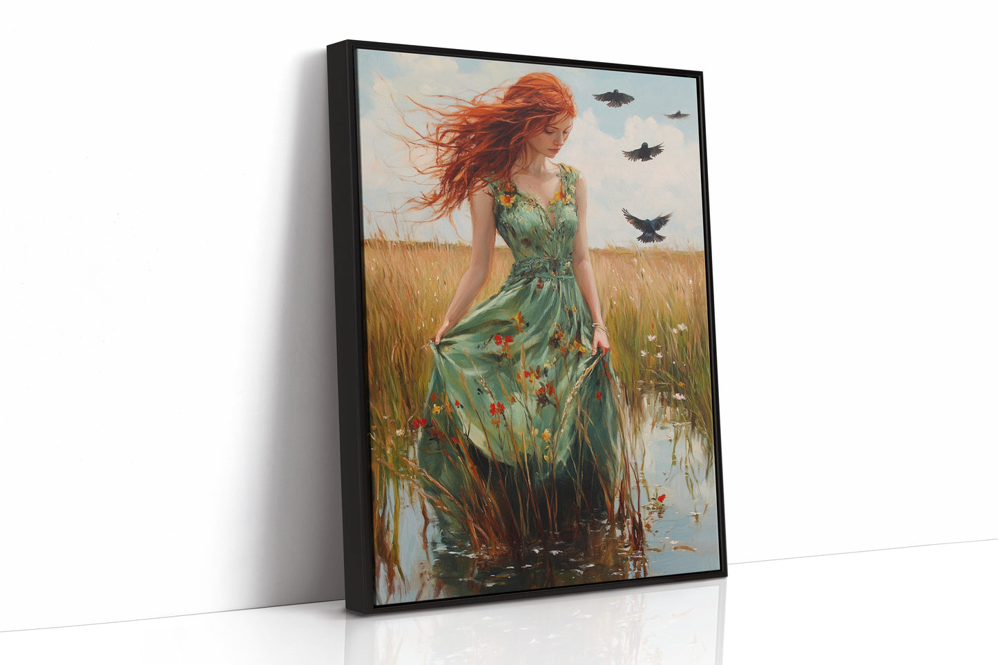 AL0132 - Premium Art Print - Black Framed Canvas image 1