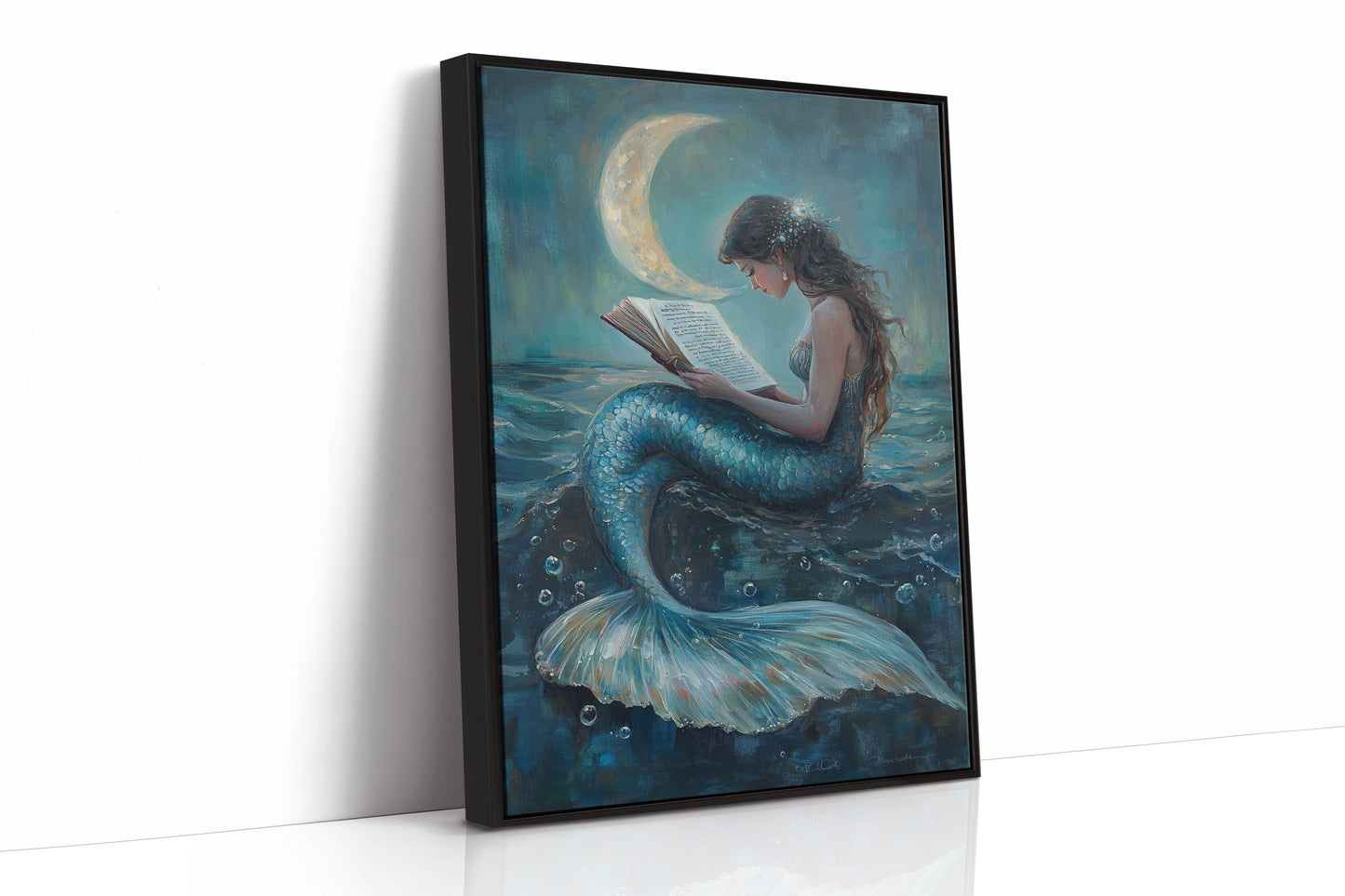 AL0144 - Premium Art Print - Black Framed Canvas image 1