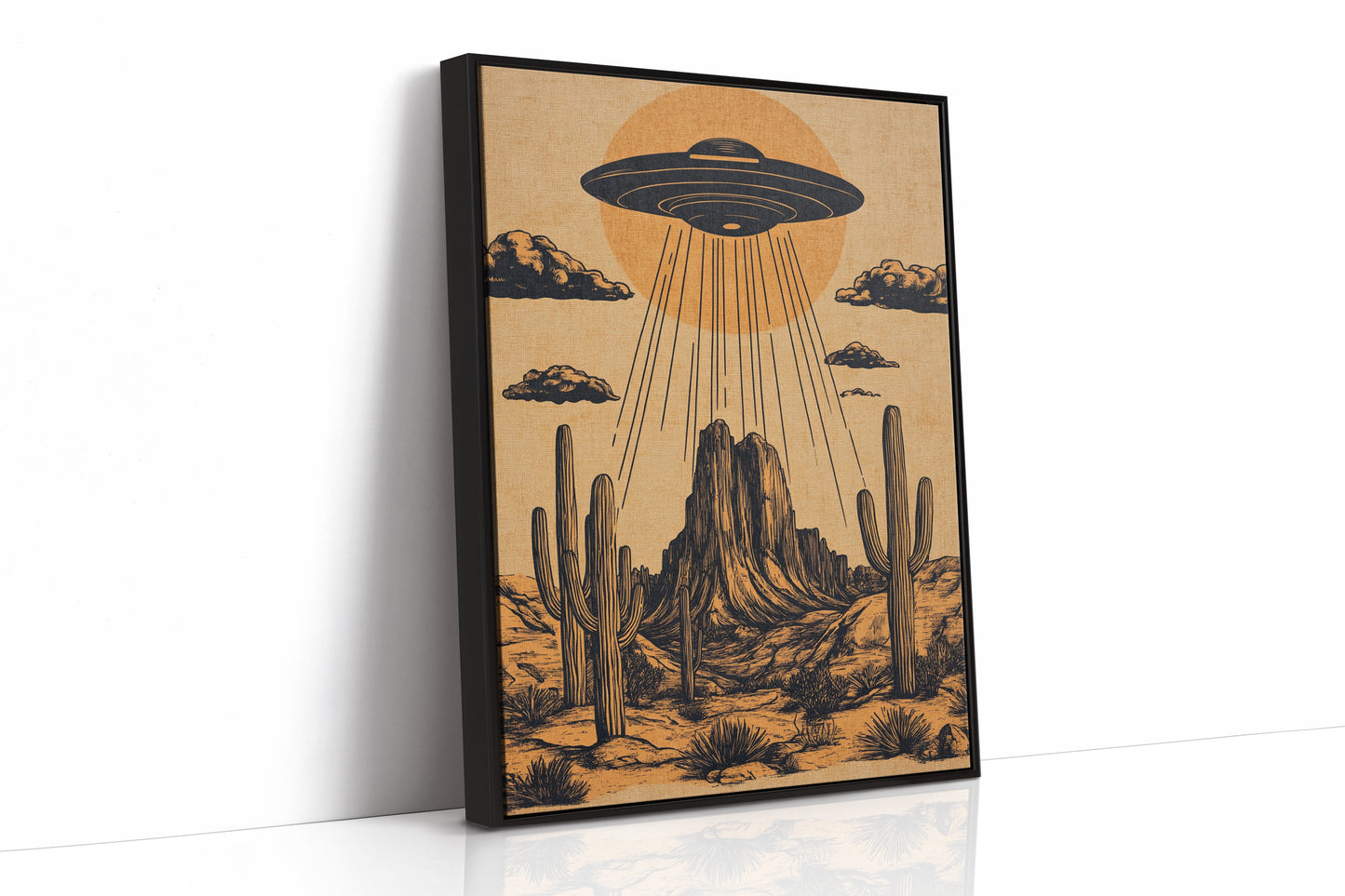 AL0183 - Premium Art Print - Black Framed Canvas image 1