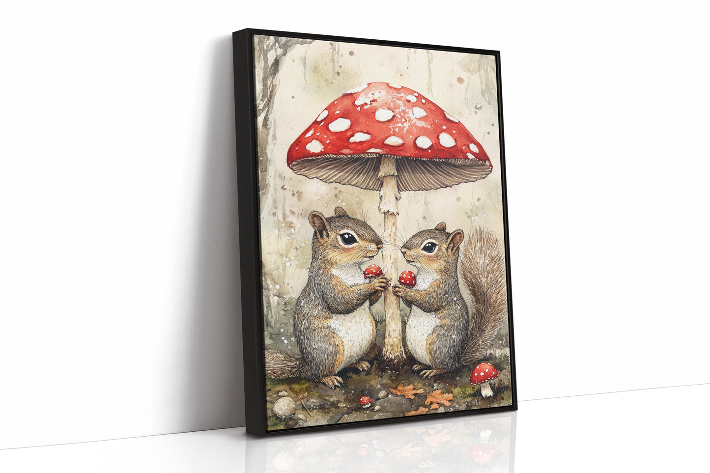 AL0206 - Premium Art Print - Black Framed Canvas image 1