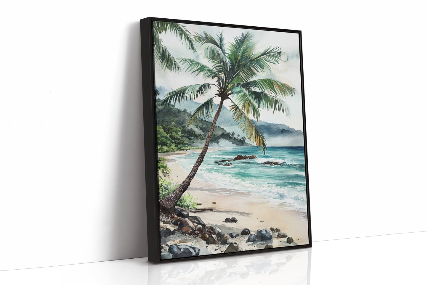 AL0210 - Premium Art Print - Black Framed Canvas image 1