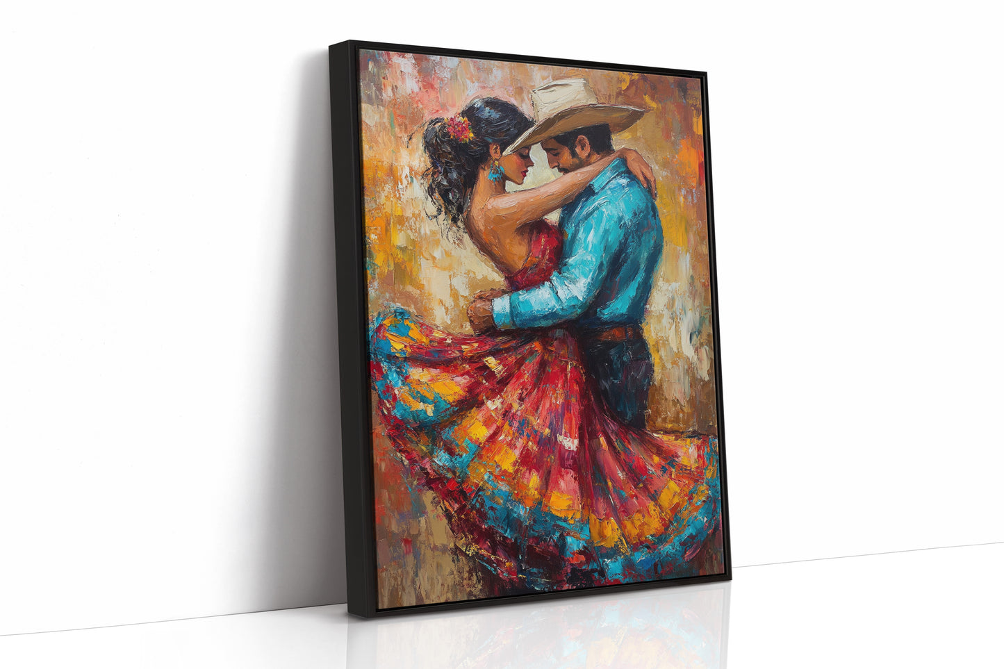 AL0258 - Premium Art Print - Black Framed Canvas image 1