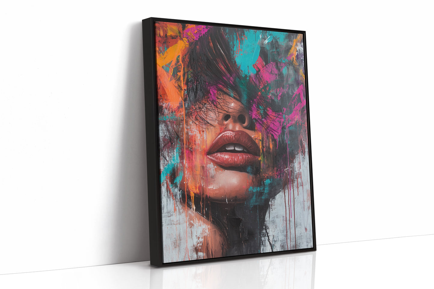 AL0261 - Premium Art Print - Black Framed Canvas image 1