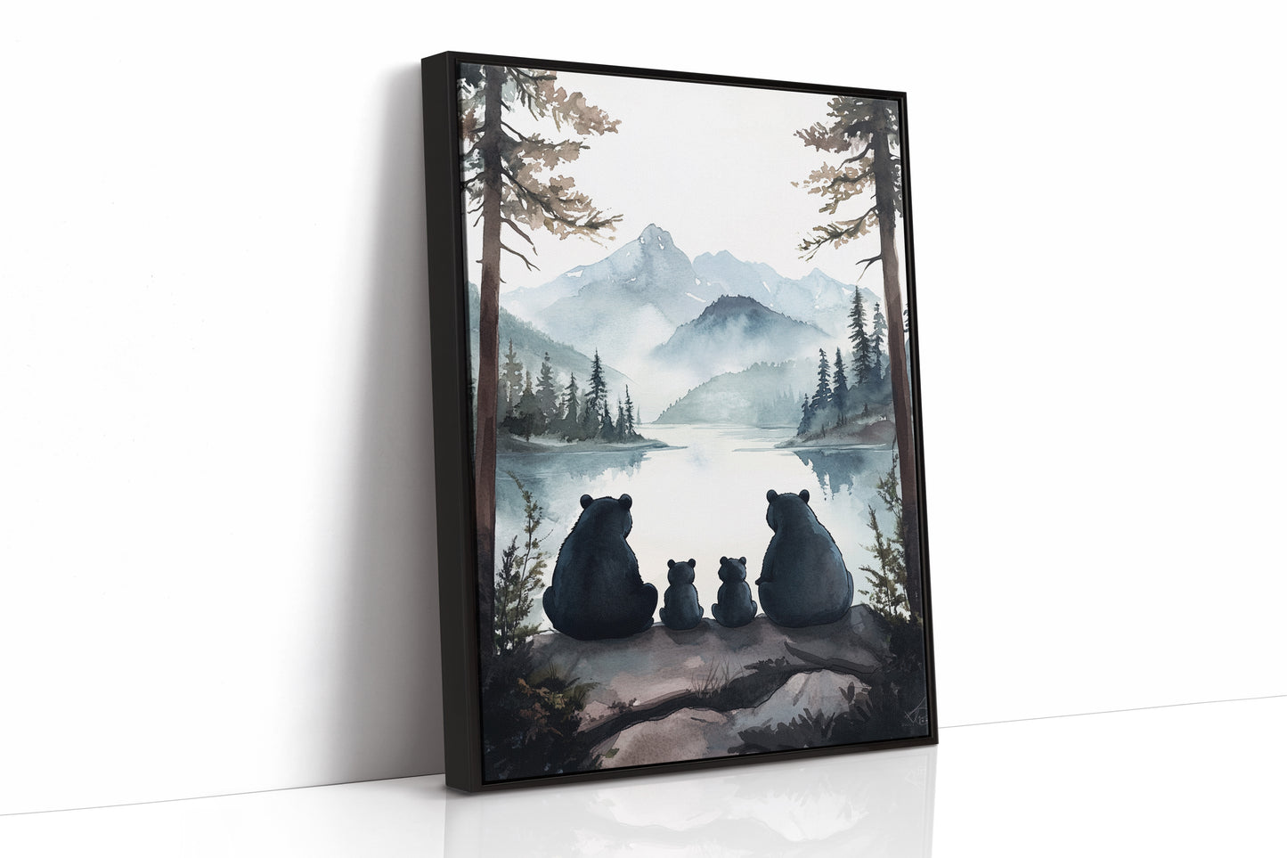 AL0276 - Premium Art Print - Black Framed Canvas image 1