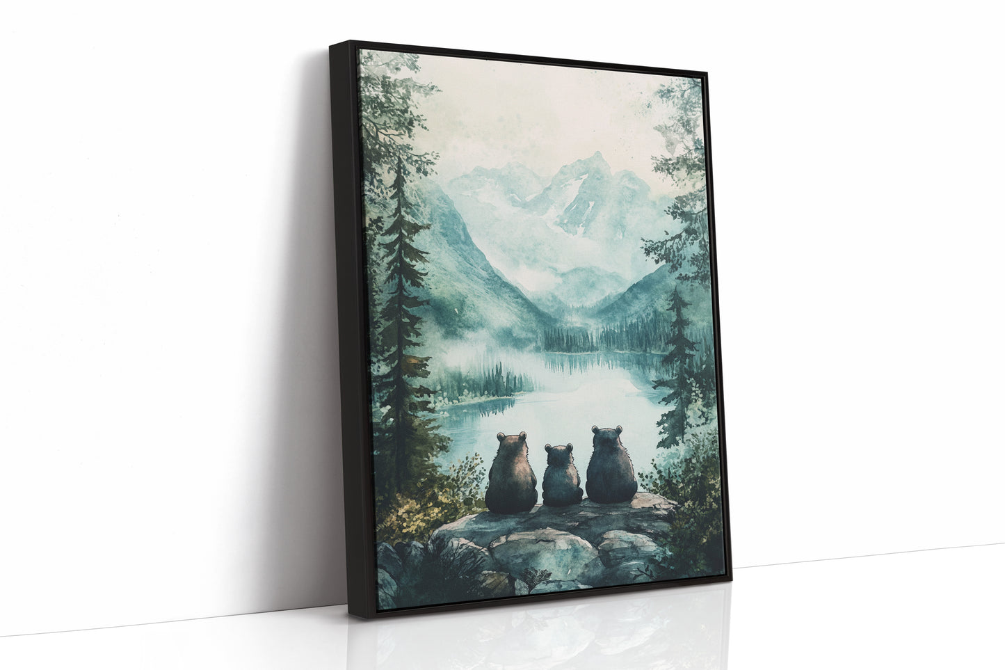 AL0277 - Premium Art Print - Black Framed Canvas image 1