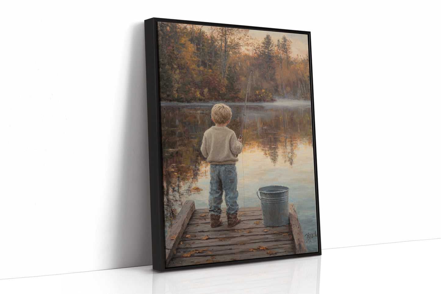 AL0287 - Premium Art Print - Black Framed Canvas image 1