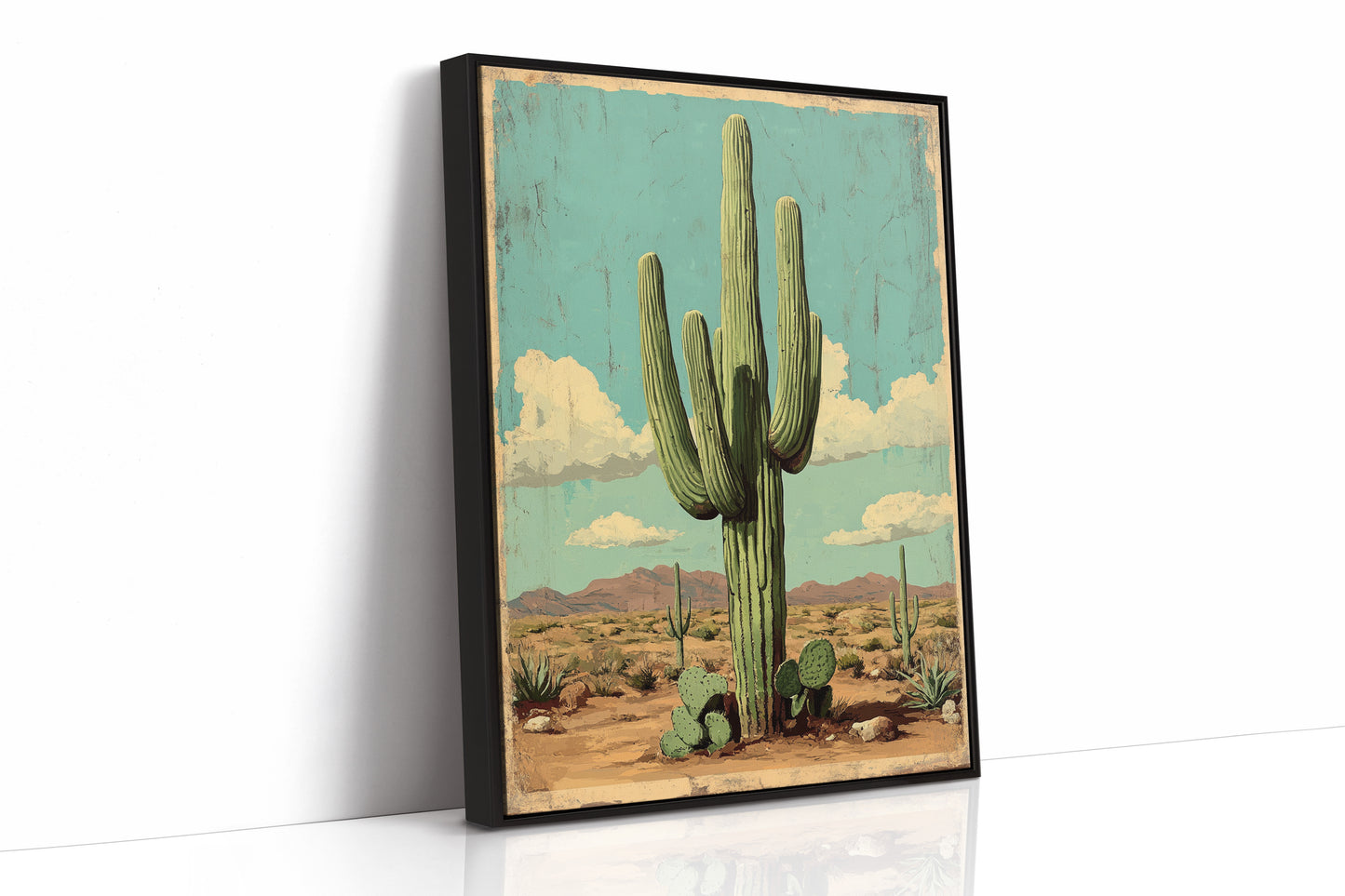 AL0448 - Premium Art Print - Black Framed Canvas image 1