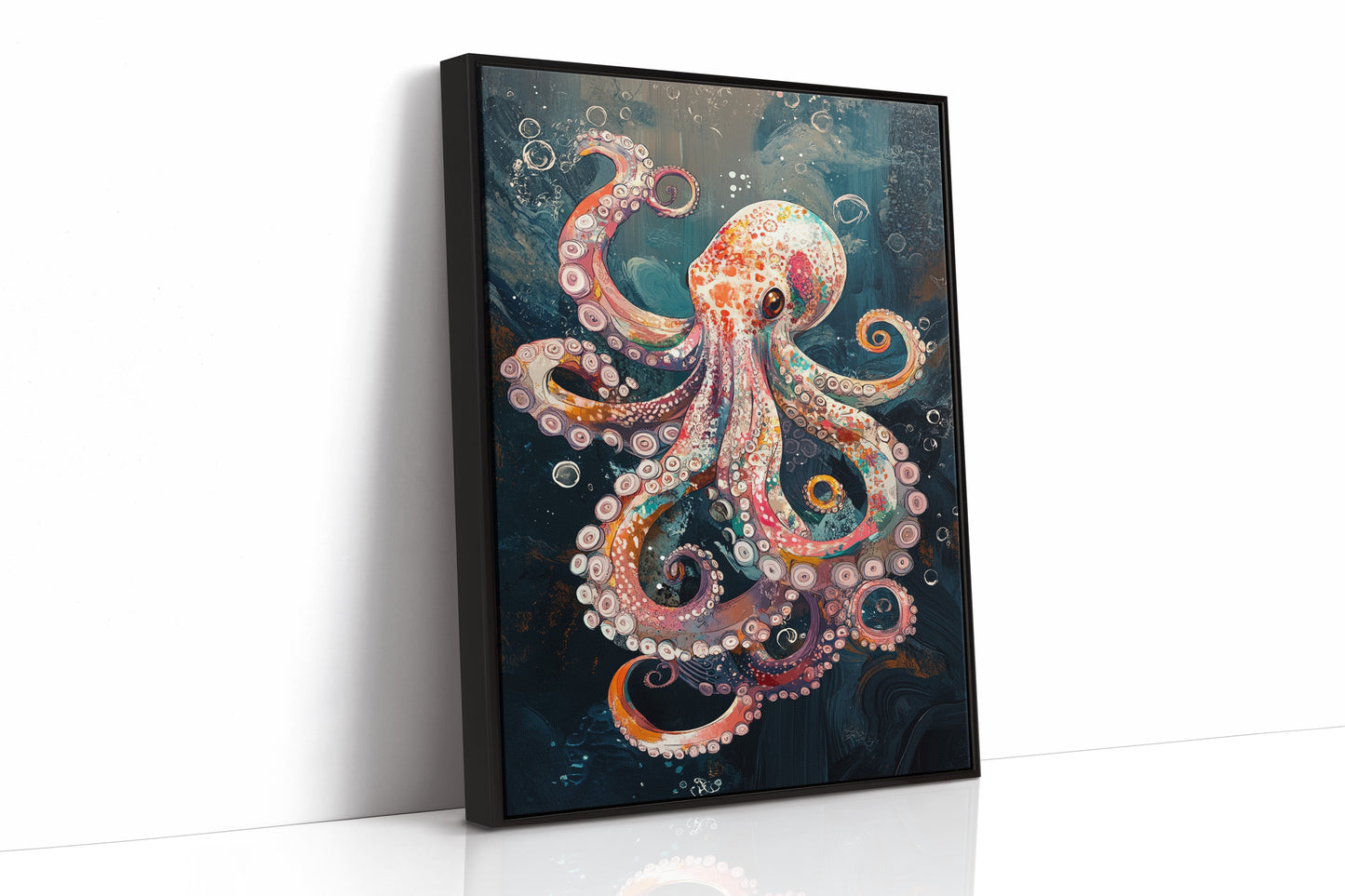 AL0729 - Premium Art Print - Black Framed Canvas image 1