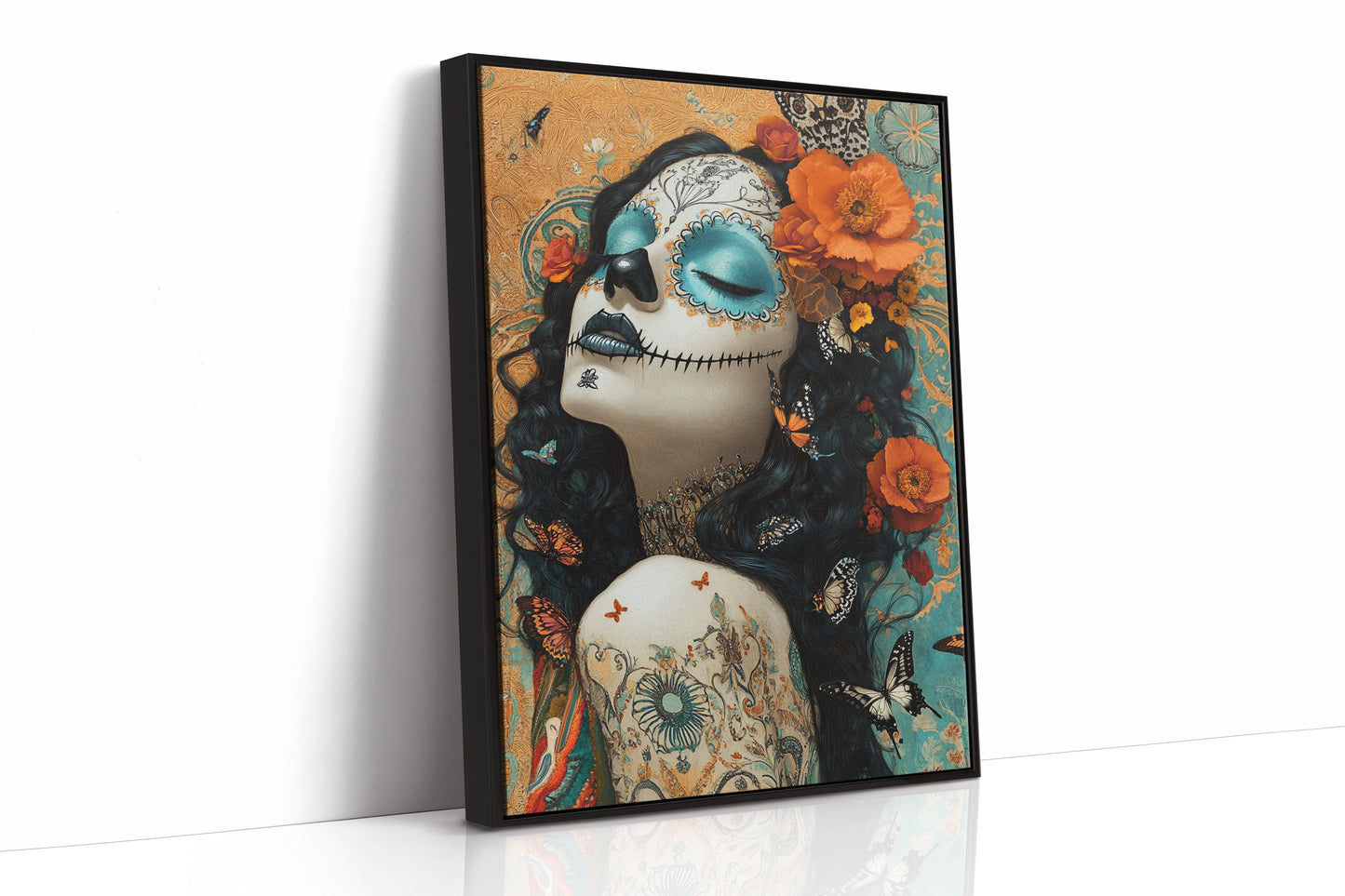 AL0730 - Premium Art Print - Black Framed Canvas image 1